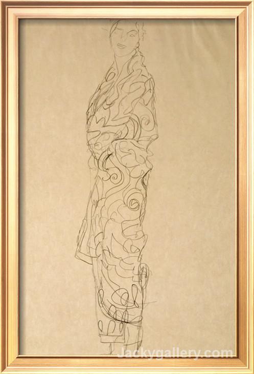 Woman in a Kimono by Gustav Klimt paintings reproduction